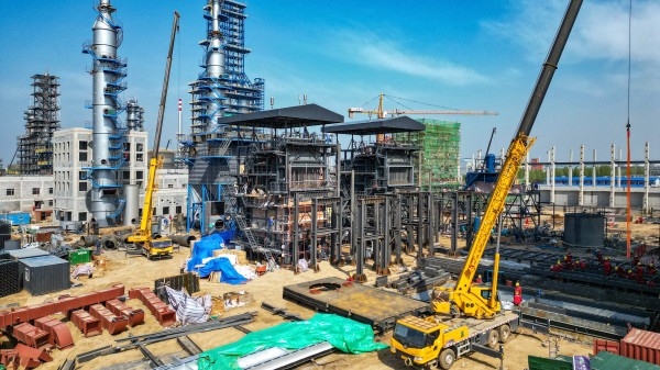 直击一线！欧博abg针状焦余热锅炉项目建设周全提速